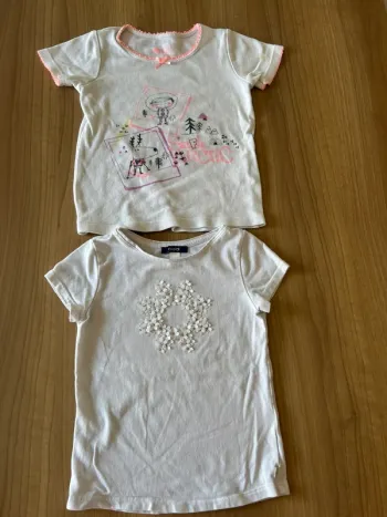 Tee shirt Okaïdi 4 ans blanc