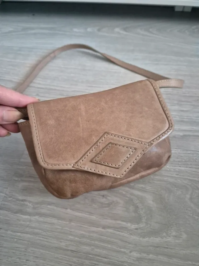 Petit sac bandoulière en cuir Nonna - photo numéro 5