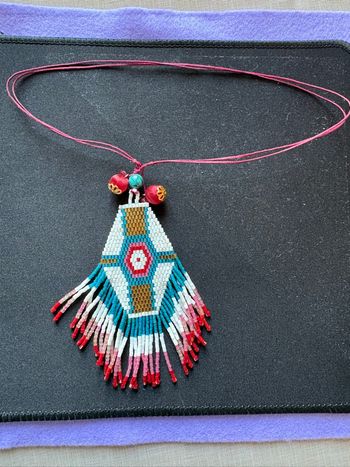 Collier Miyuki tissées style bohème indien 