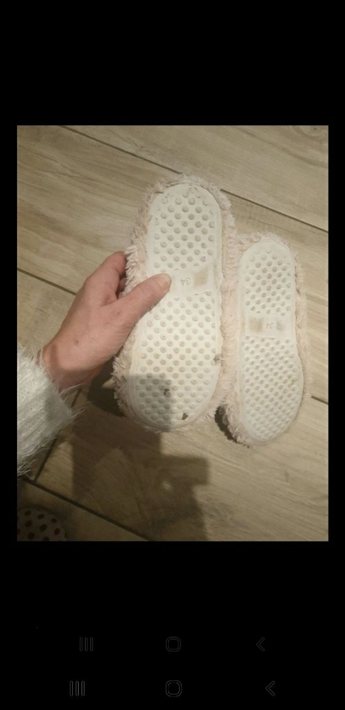 Chaussons bottines peluches fille 34 - photo numéro 4