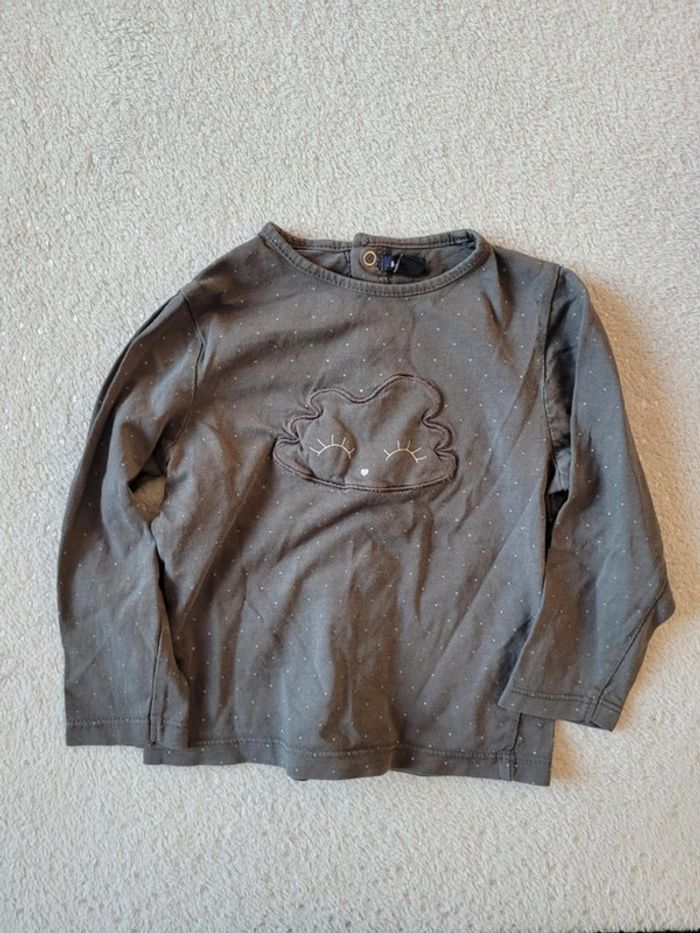 Tee-shirt manches longues 18 mois 77/82 cm