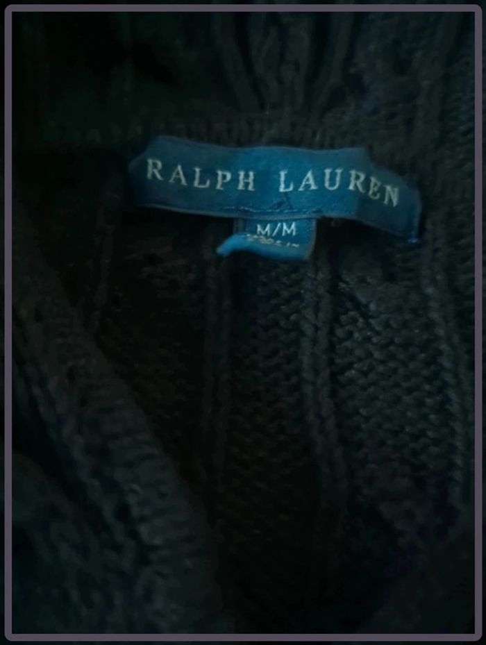 Sweat à capuche zippé torsadé femme Ralph Lauren taille M - photo numéro 4