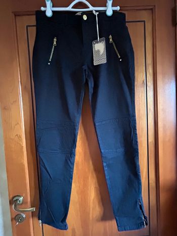 Pantalon slim noir 42 Zara