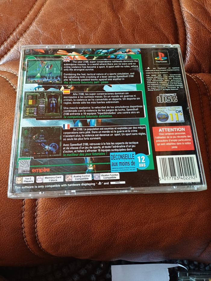 Jeu ps1  speedball 2100 - photo numéro 7