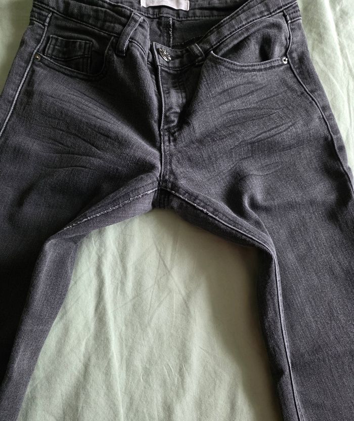 Kiabi Jean Slim Coton Gris Très bon état 36 - photo numéro 4