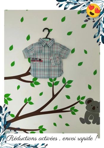 Chemise garçon 3 mois