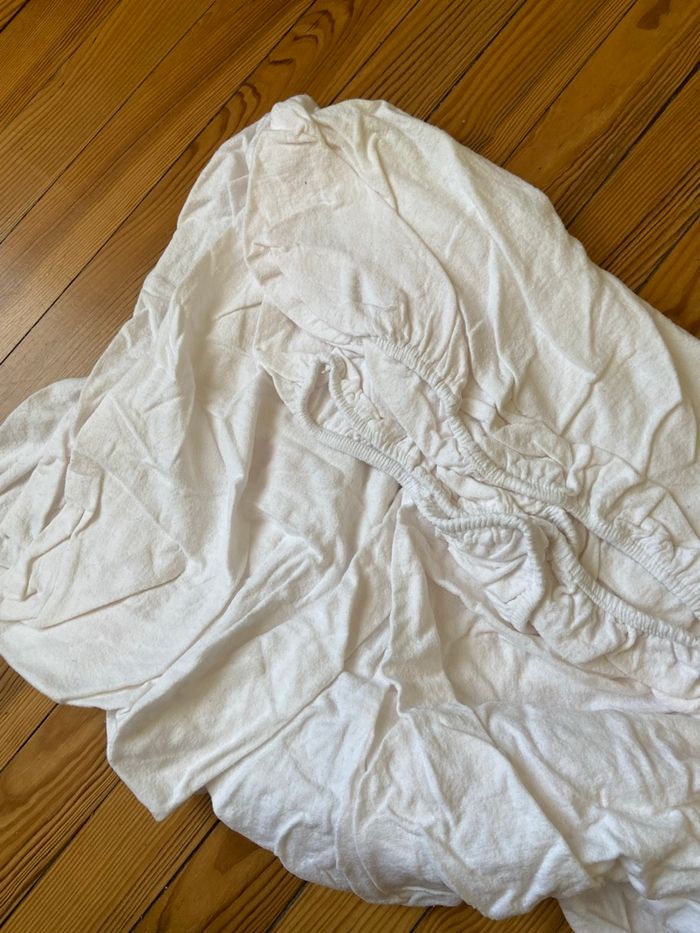 Drap housse rose pastel - photo numéro 3