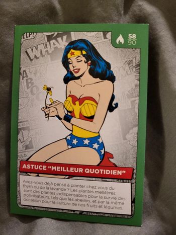 Carte Héros DC Auchan 2022 n° 58 /90 astuce meilleur quotidien