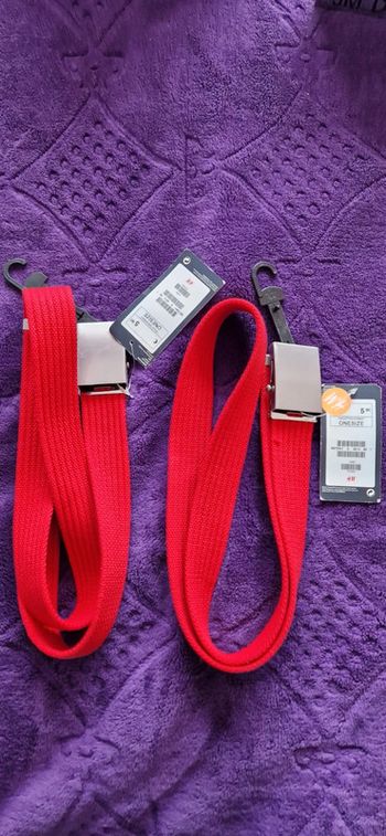 Lot de 2 ceintures femme TU Neufs