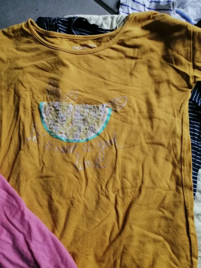 Lot 7 t-shirt manche courte 10 ans - photo numéro 3