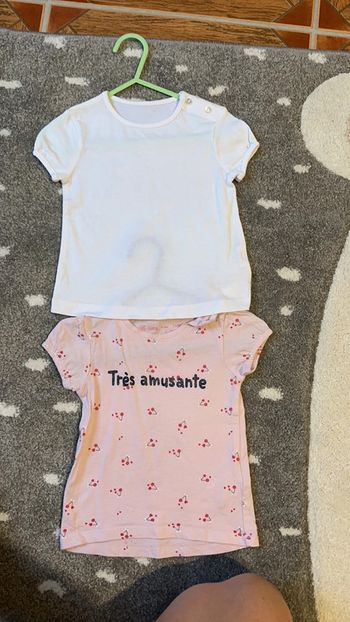 Lot de haut manche courte 12mois