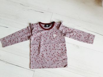 Vêtement bébé fille tee-shirt manches longues violet Hummel 18 mois Neuf