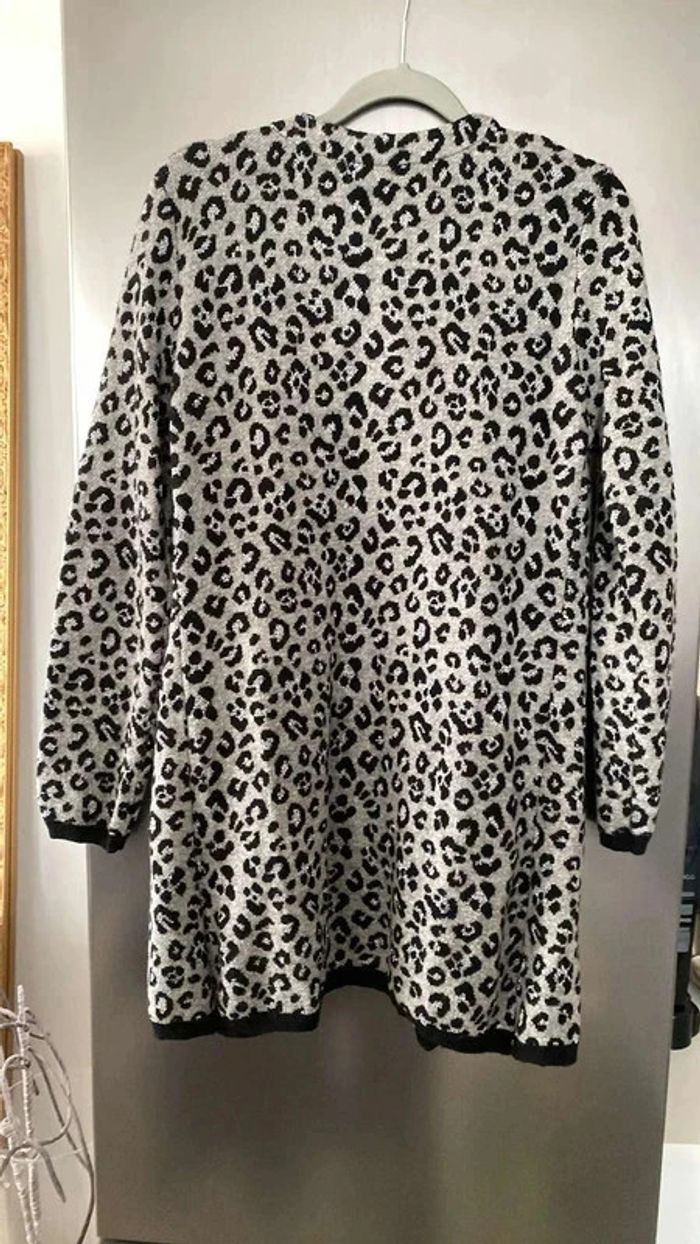 Cardigan Long Léopard Taille 2 Bréal Très bon état - photo numéro 3