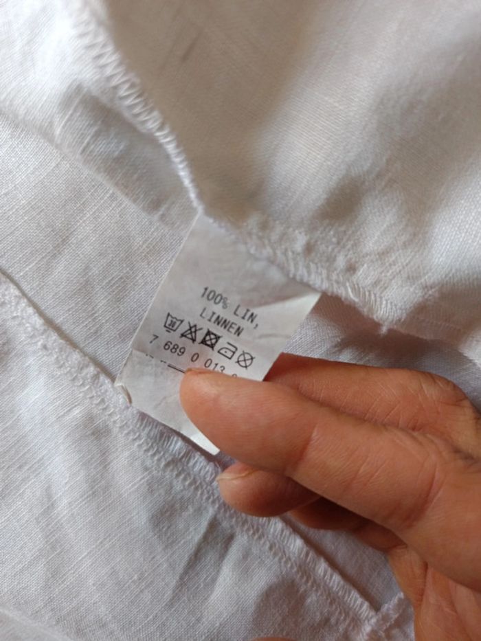 Veste blouse Armand Thiery t.42 100% lin - photo numéro 8