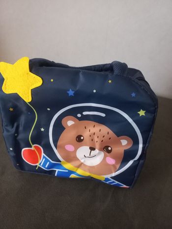 Lunch box glaciere sac isotherme enfant mignon déjeuner pique nique ourson astronaute 