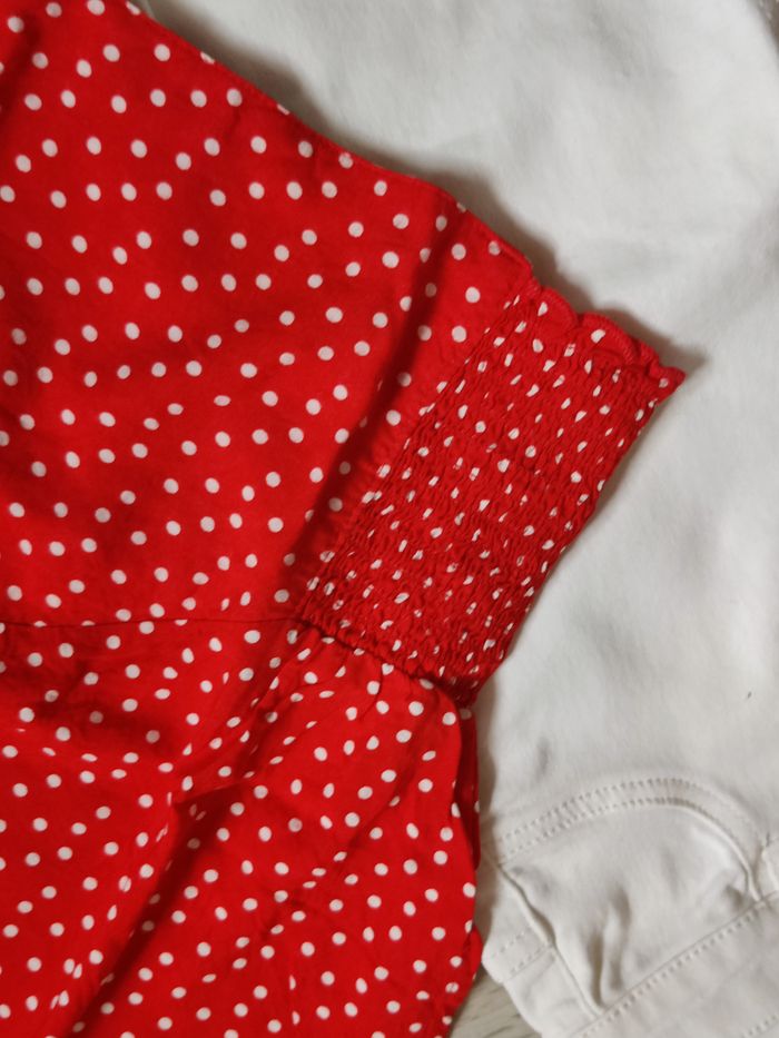 Ensemble pantalon slim jegging taille haute et top à pois Jennyfer Kiabi Taille 34-XS - photo numéro 4