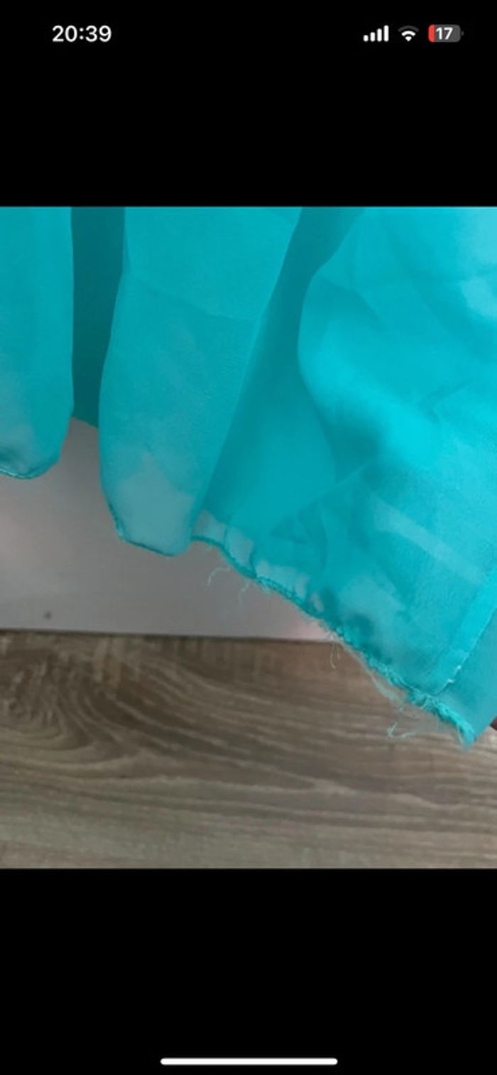 Robe longue turquoise - photo numéro 2
