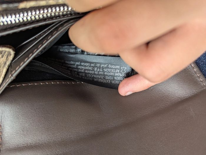 Porte feuille Massimo Dutti - Cuir de chèvre - Neuf - photo numéro 7