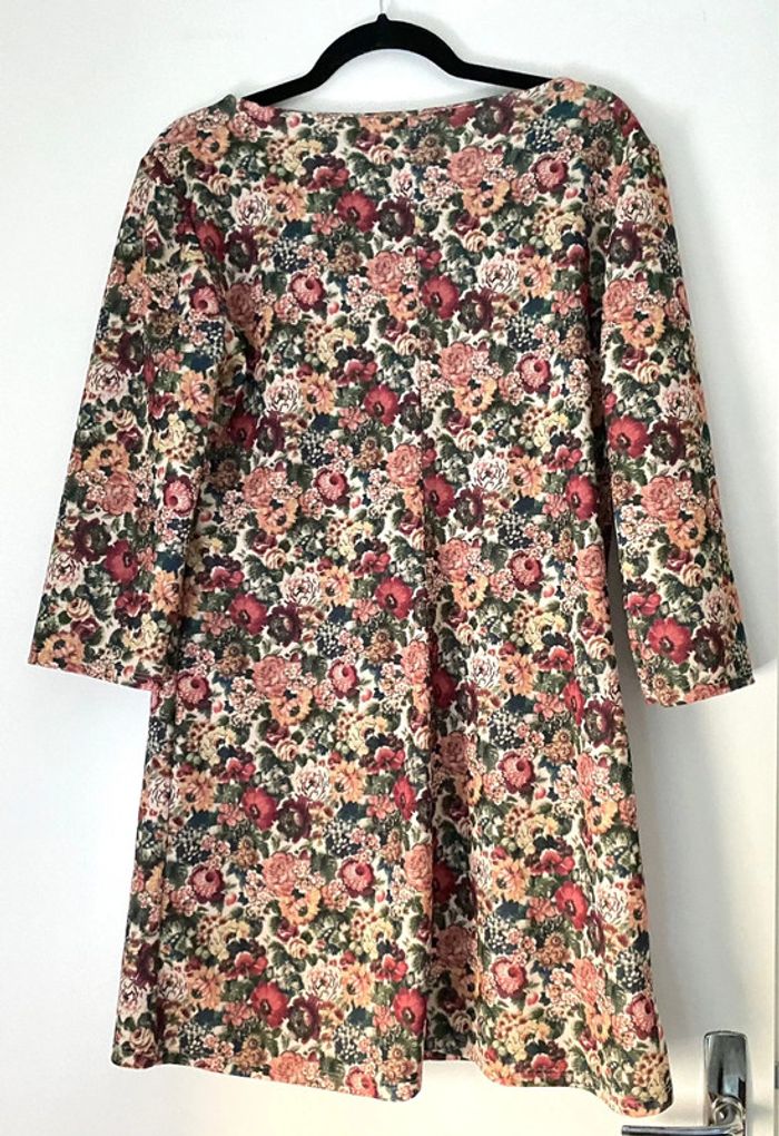 Robe Droite Imprimée Fleurs Taille Unique - photo numéro 4
