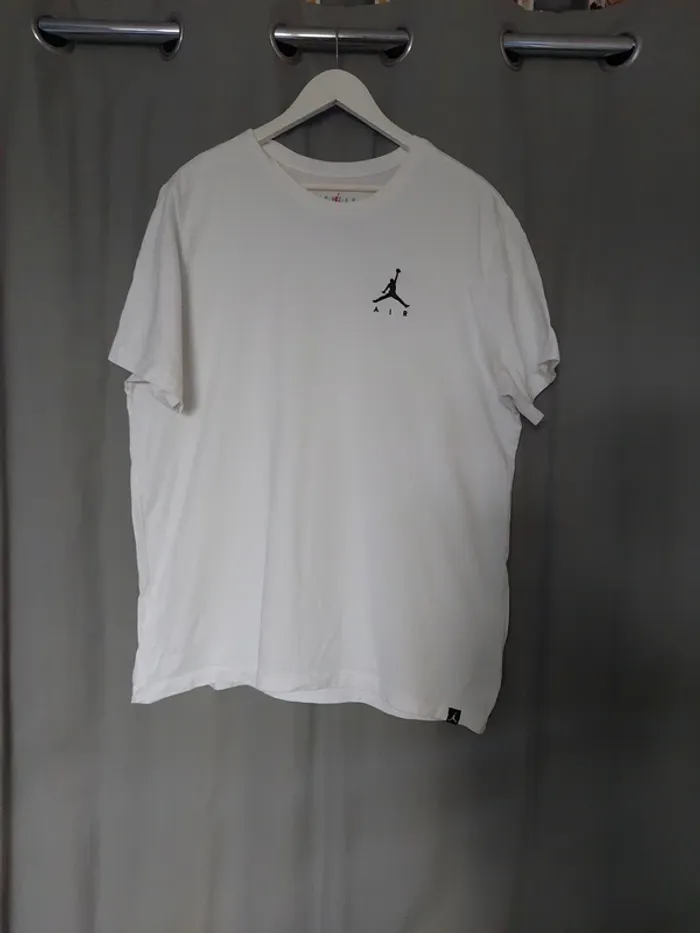 T-shirt Air Jordan blanc – Taille XL – 100% coton