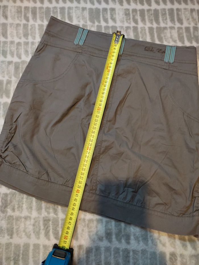 Jupe courte gris beige Lola Espeleta taille 38 - photo numéro 3