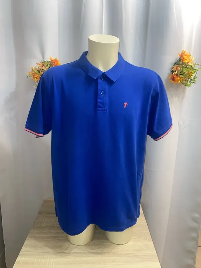 Polo bleu Ruckfield coton taille XXL - n6p