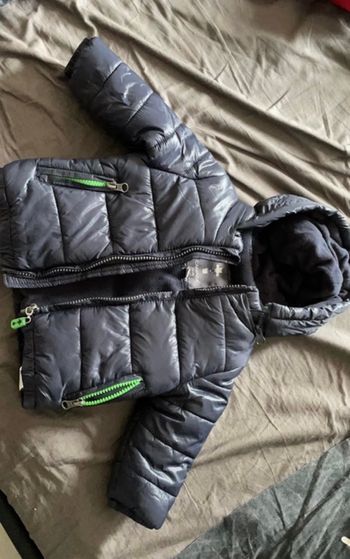 Manteau doudoune bleu marine