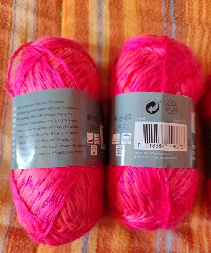 Lot de pelotes Zeeman à sequins - photo numéro 4
