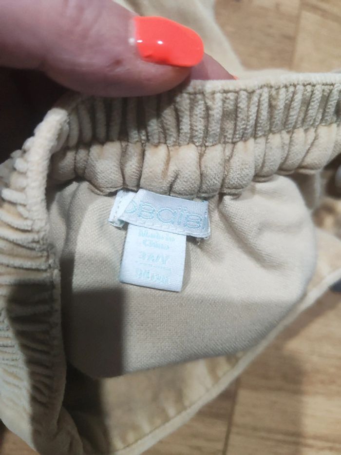 Jupe patineuse Obaibi 3 ans en daim petit noeud - photo numéro 4