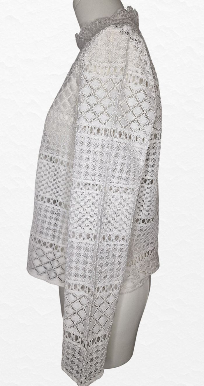 Blouse manches longues Comptoir des Cotonniers – Taille S – Blanc – État : Très bon - photo numéro 2
