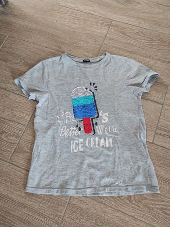 T-shirt paillettes 10 ans