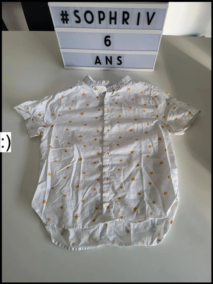 Chemise blanche manche courte 6 ans