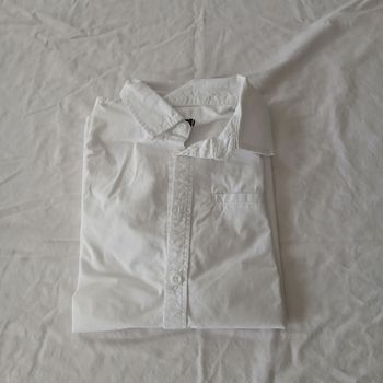 Chemise a manches courtes blanche • 10 ans • Kiabi 