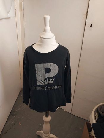 Tee-shirt à manches longues noir Taille 8 ans