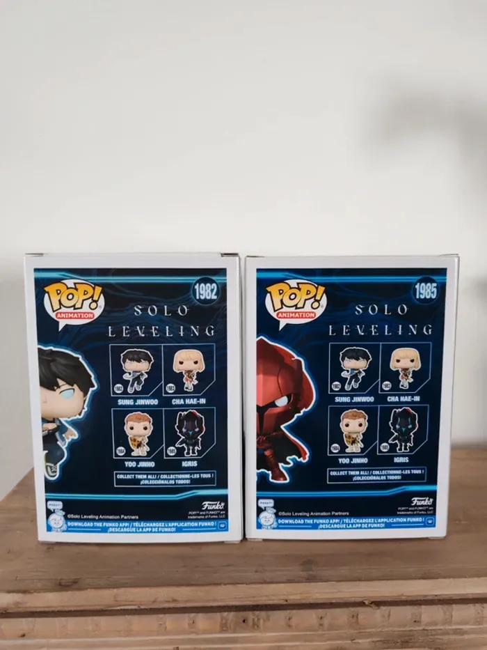 Lot figurine funko pop Sung Jinwoo et igris chase - photo numéro 3