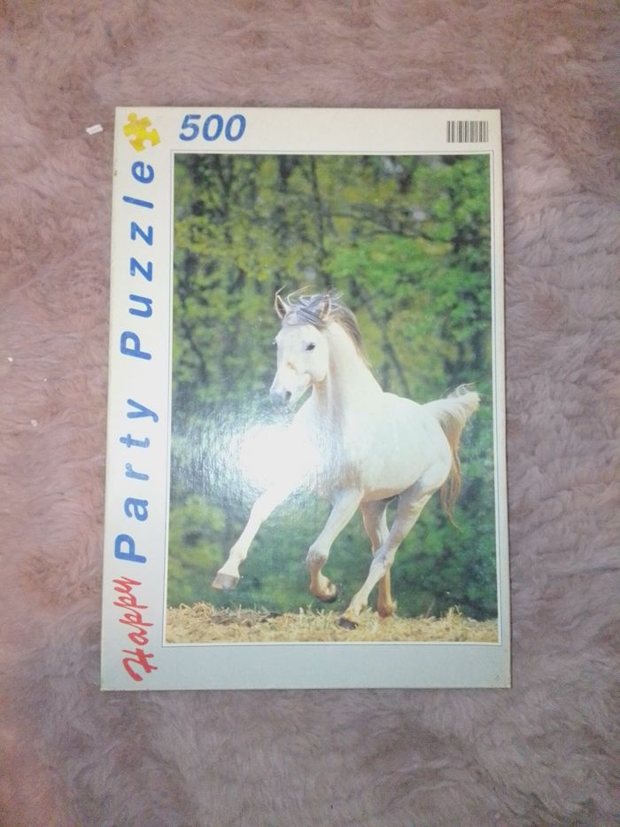 Puzzle cheval blanc 500 pièces happ