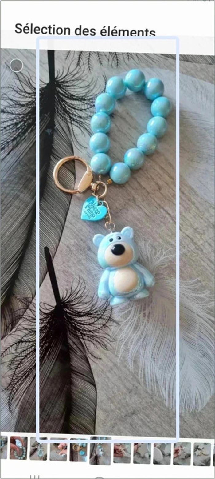 Porte clef nounours 3D