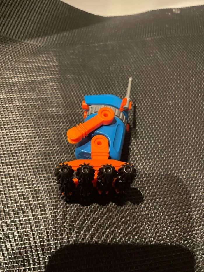 Playmobil figurine robot bleu et orange série espace - photo numéro 5