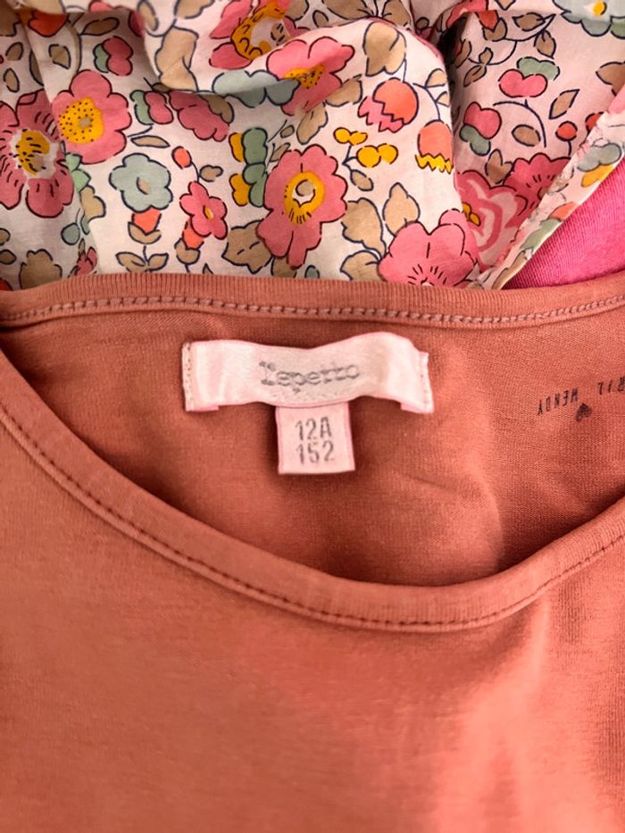Haut t-shirt manches longues repetto 12 ans - photo numéro 3