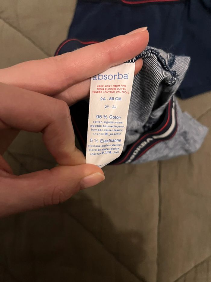 Lot de 2 caleçons Absorba garçon - photo numéro 2