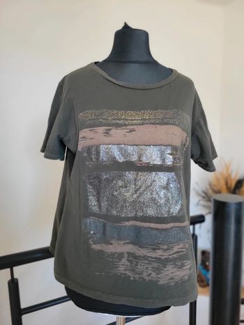 Tee-shirt femme XL kaki