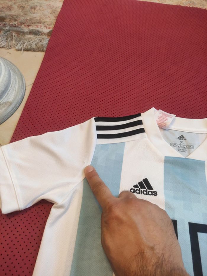 Maillot de foot Messi Argentine, Adidas Authentique Officiel taille enfant 9/10 ans - photo numéro 12
