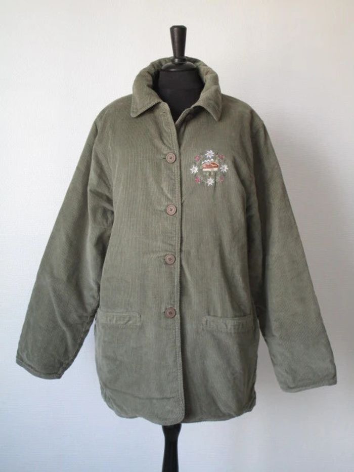 Manteau kaki vintage 42 TBE - photo numéro 2