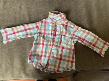 Chemise à carreaux petit bateau