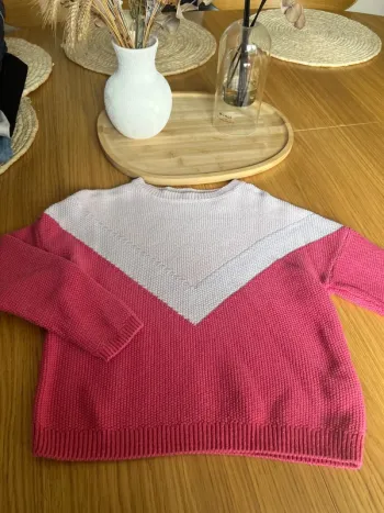 Pull trois couleurs printanier Okaïdi 6 ans