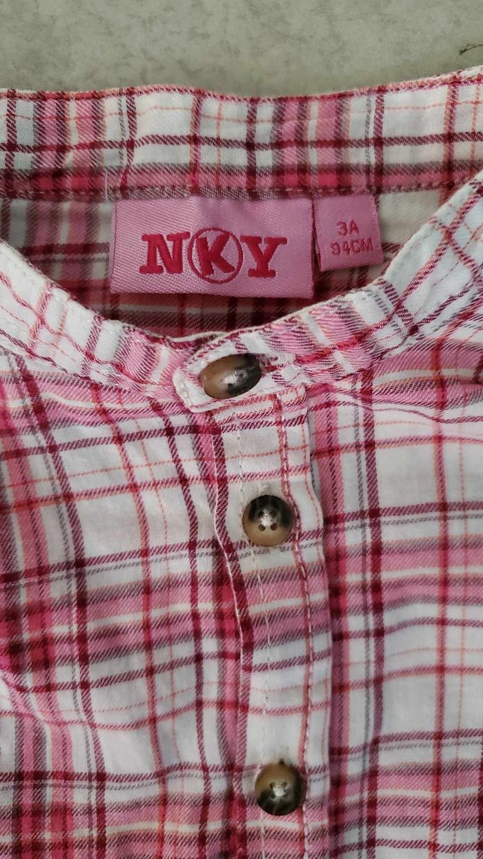 chemise à carreaux fille 3 ans - photo numéro 5