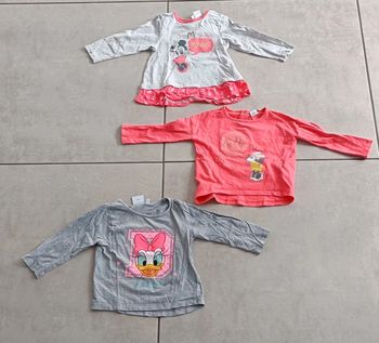 Lot de 3 hauts Disney fille - 18 mois