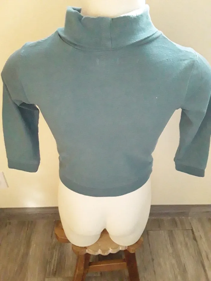 Tee-shirt manches longues à col roulé 3 ans (90/97 cm) - photo numéro 5