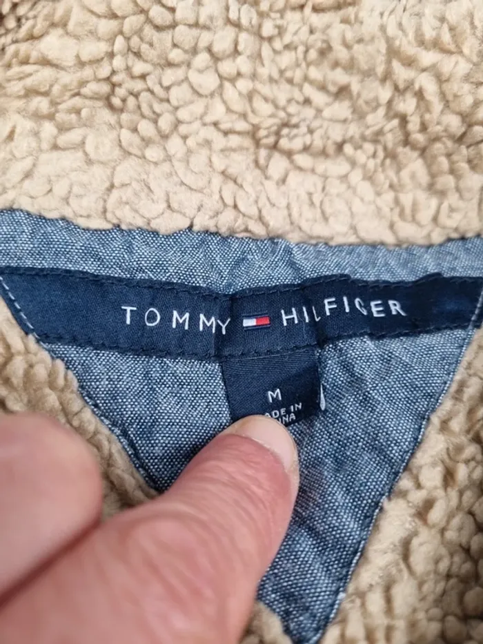 Gilet zippé fourré Tommy Hilfiger gris clair M Hommes - photo numéro 7