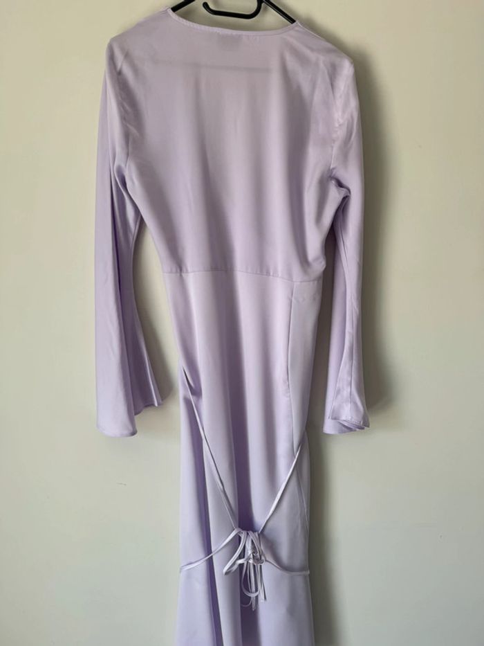 👗Asos design taille 40👗Robe mi-longue cache-cœur- Lilas- très bon état - photo numéro 6